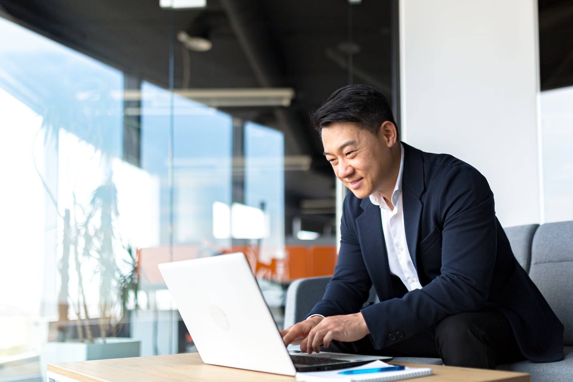 Business owner reviewing retirement plan process